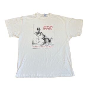 Vintage 1993 Zip Code Rapists The Man Can't Bust Our Music T Shirt
